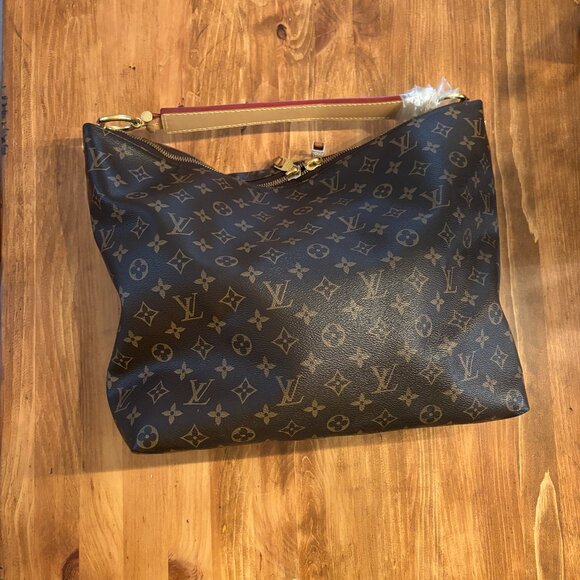 Authentic: Louis Vuitton LV Monogram Sully MM - Picture 13 of 14